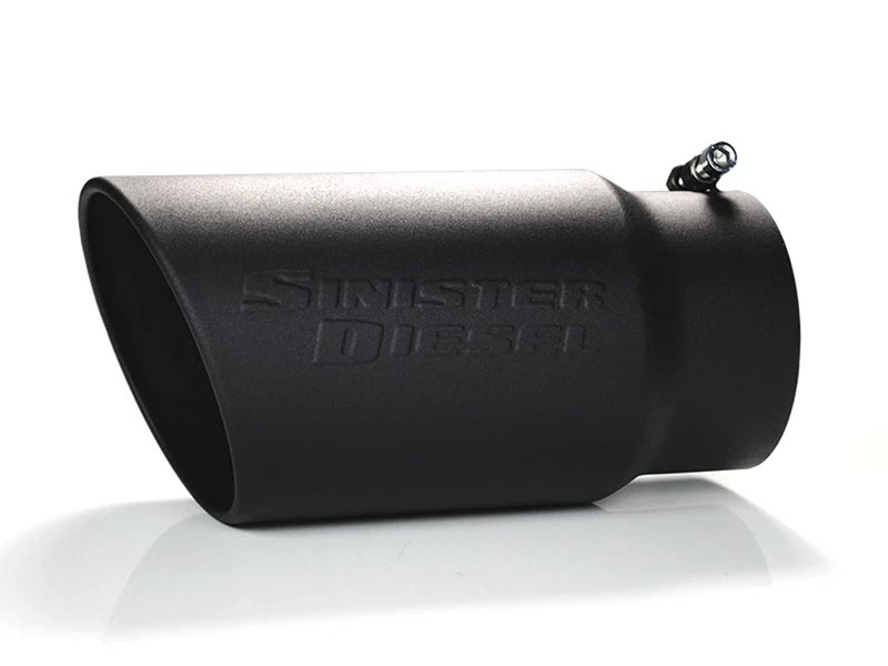 Sinister Diesel Black Ceramic Coated Exhaust Tip â€“ 5" Inlet, 6" Outlet â€“ Bolt-On â€“ Fits 5" Tail Pipes â€“ Stainless Steel â€“ Diesel Truck Upgrade - Image 2